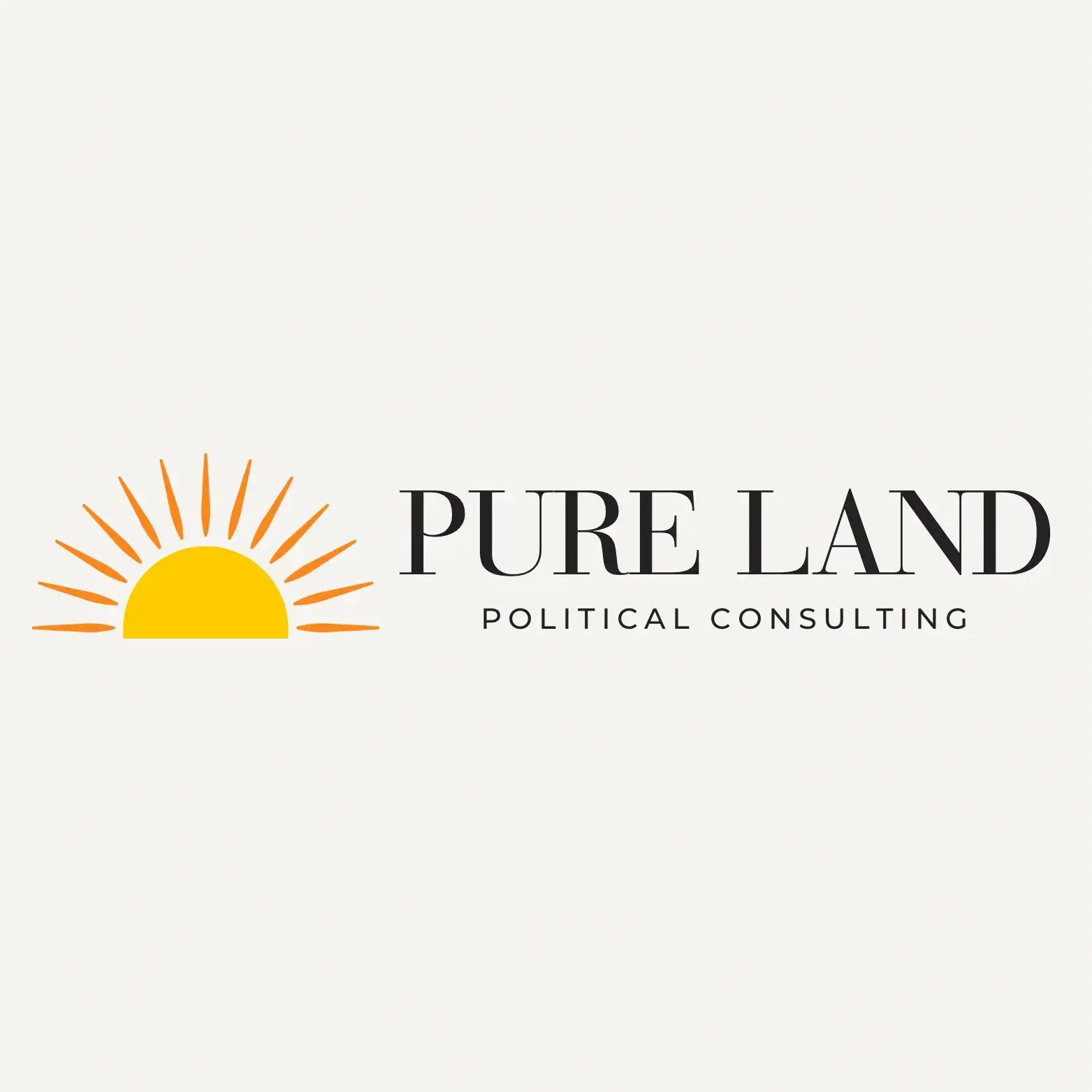 Pure Land Consulting logo design showcasing professional and modern branding